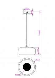 Подвесной светодиодный светильник MyFar Charlie MR2131-1PL