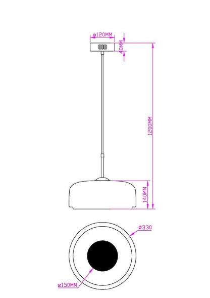 Подвесной светодиодный светильник MyFar Charlie MR2131-1PL