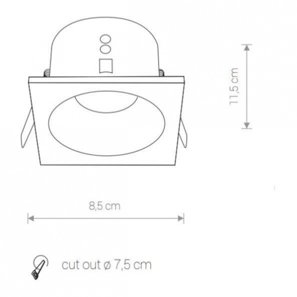 Встраиваемый светильник Nowodvorski Delta 8368