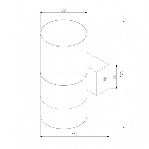 Настенный светодиодный светильник Eurosvet Watford 40021/1 LED латунь/дымчатый