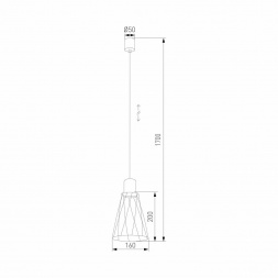 Подвесной светильник TK Lighting 10155 Modesto