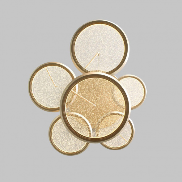 Подвесная светодиодная люстра Eurosvet Crespella 90034/6 золото