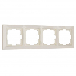 Рамка на 4 поста Werkel Snabb basic слоновая кость W0042003 4690389161438