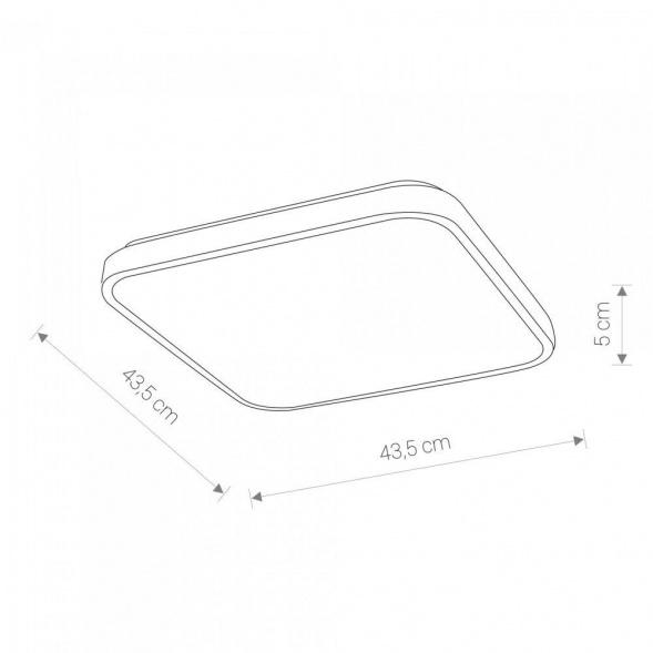 Потолочный светодиодный светильник Nowodvorski Agnes Square Led 8134