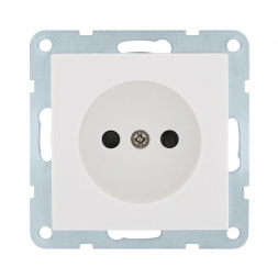 Розетка LK Studio без з/к, со шторками (белый) LK80 843304-1