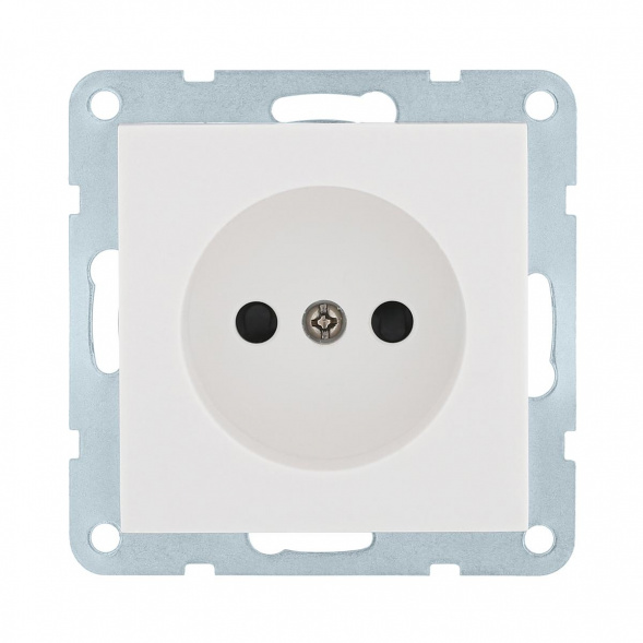 Розетка LK Studio без з/к, со шторками (белый) LK80 843304-1