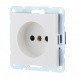 Розетка LK Studio без з/к, со шторками (белый) LK80 843304-1