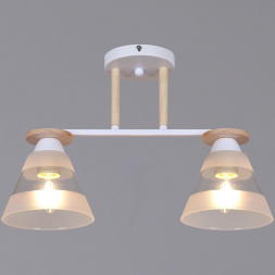 Потолочная люстра Reluce 01630-0.3-02 WH+WOOD