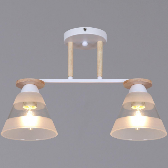 Потолочная люстра Reluce 01630-0.3-02 WH+WOOD