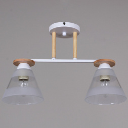 Потолочная люстра Reluce 01630-0.3-02 WH+WOOD