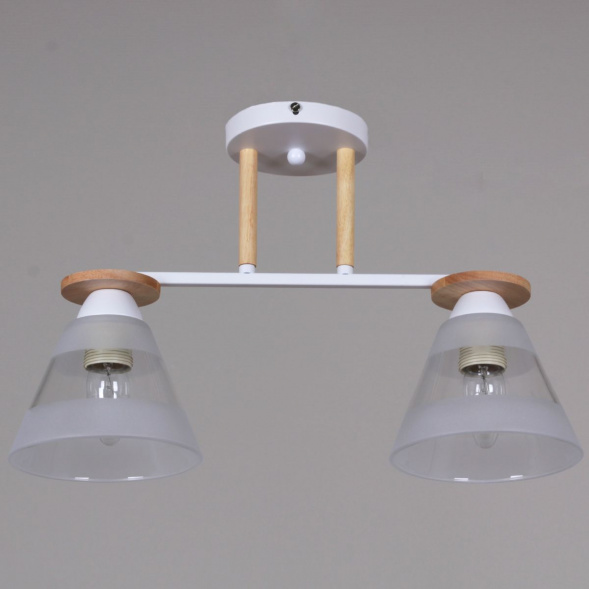 Потолочная люстра Reluce 01630-0.3-02 WH+WOOD