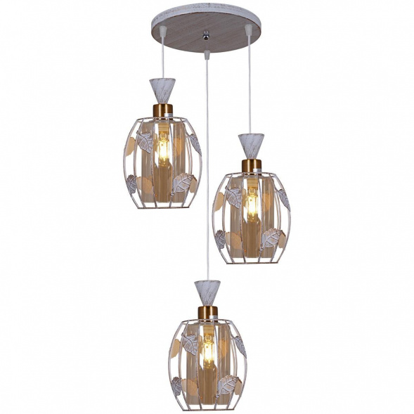 Подвесная люстра Reluce 03611-0.4-03 WH+GD