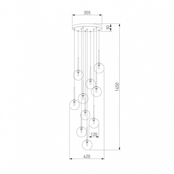 Подвесная люстра TK Lighting 5944 Nilos