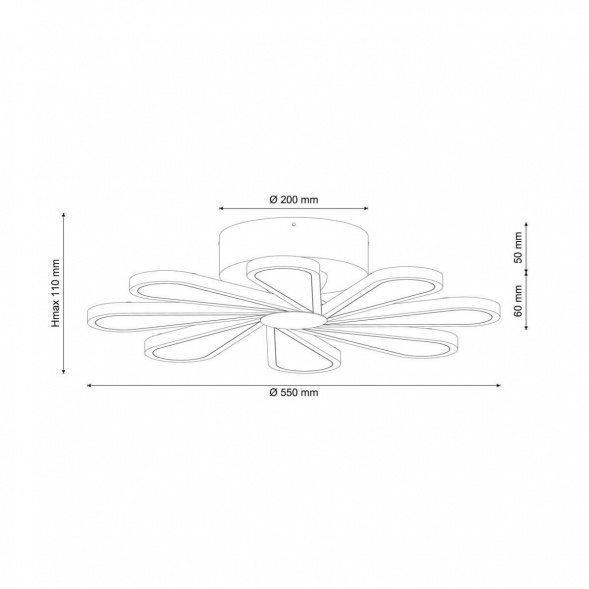 Потолочная люстра Lucia Tucci Miracoli 201.8 LED