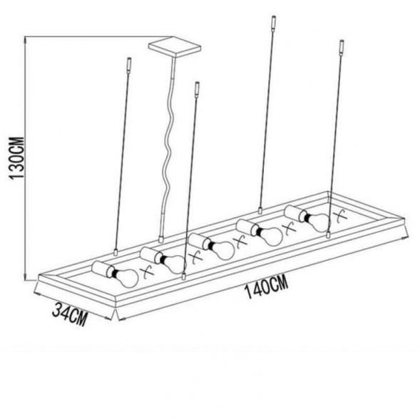 Подвесная люстра Lucide Thor 73403/05/18
