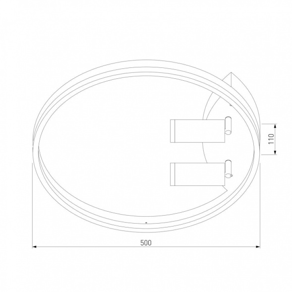 Потолочная светодиодная люстра Eurosvet Luminari 90247/3 черный / золото