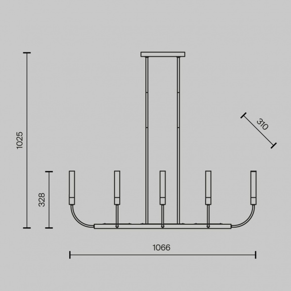 Подвесная люстра Maytoni Deja Vu MOD423CL-08C