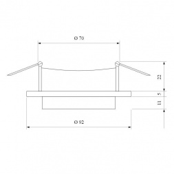 Встраиваемый светильник Elektrostandard 116 MR16 белый a055670