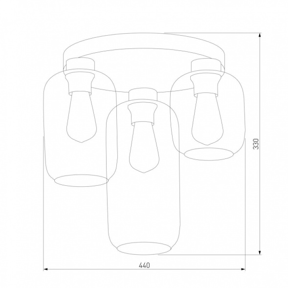 Потолочная люстра TK Lighting 3318 Marco Green