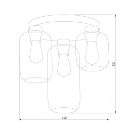 Потолочная люстра TK Lighting 3318 Marco Green