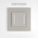Сенсорный выключатель двухклавишный с подсветкой (дымчатый) W4522014/ a069763
