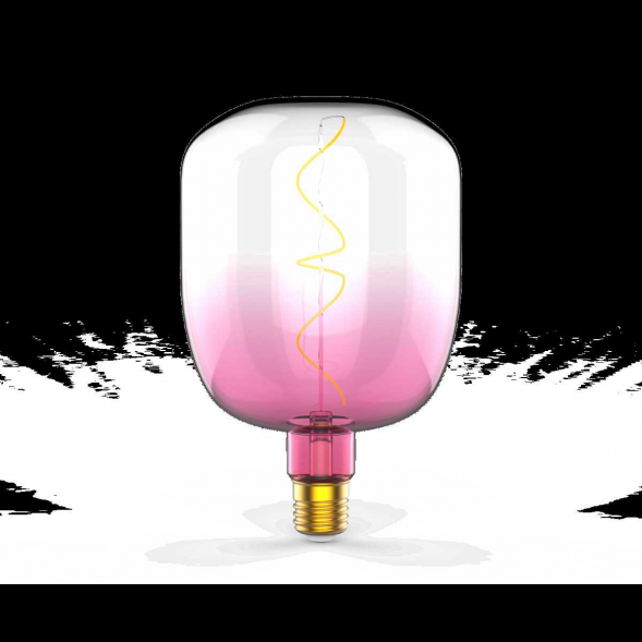 Лампа светодиодная филаментная Gauss E27 5W 1800K розовая 1010802105