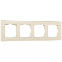 Рамка на 4 поста Werkel Favorit молочный W0041141 4690389183447