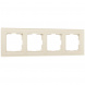 Рамка на 4 поста Werkel Favorit молочный W0041141 4690389183447