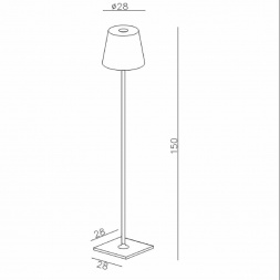 Уличный светодиодный светильник Lucide Justin 27888/05/30