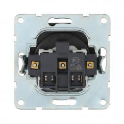 Розетка LK Studio без з/к, со шторками (серебристый металлик) LK60 863303-1