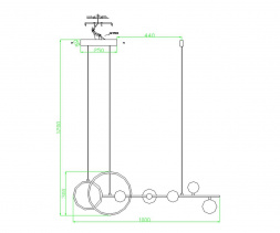 Подвесная люстра Kink Light Иона 09408-5,19