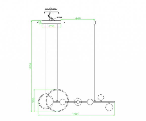 Подвесная люстра Kink Light Иона 09408-5,19