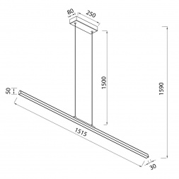 Подвесной светильник Mantra Lineal 8960