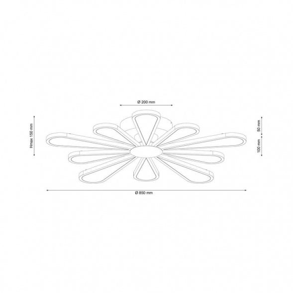 Потолочная люстра Lucia Tucci Miracoli 202.10 LED