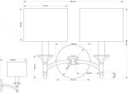 Настенный светильник KUTEK DECOR ABA?UR DEC-K-2(P/A)