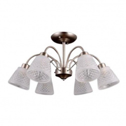 Потолочная люстра Elvan LU-38460/6-E14-Si+Wh