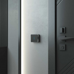 Выключатель одноклавишный с подсветкой Werkel Gallant черный/хром W5010135 4690389163845