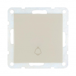 Выключатель-кнопка LK Studio 1-кл.(схема 1Т) 16 A, 250 B (бежевый) LK60 860501-1