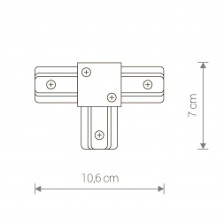 Коннектор T-образный Nowodvorski Profile 9187