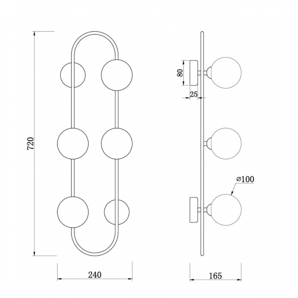 Настенный светильник Freya Inversion FR5233WL-04BS1