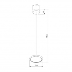 Подвесной светодиодный светильник Eurosvet Crespella 90034/1 золото