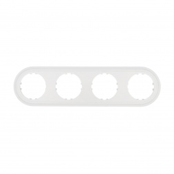 Рамка LK Studio 4-постовая круглая (белый) Vintage-Classic 889404-1