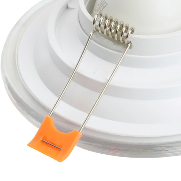 Светильник встраиваемый Feron DL8270 потолочный MR16 G5.3 прозрачный, белый 51151