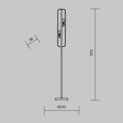 Торшер Maytoni Marmo MOD099FL-02G