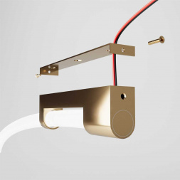 Накладные крепления для круглого гибкого неона латунь Elektrostandard a070762