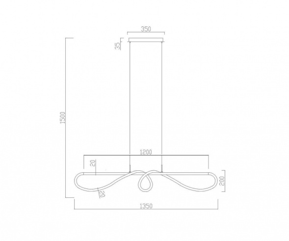 Подвесной светодиодный светильник Kink Light Далия 08041,20(3000K)