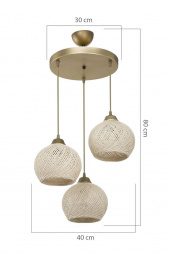 Подвесная люстра Toplight Lizbeth TL1612R-03BB