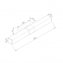 Подсветка для зеркал Maytoni Glanz MIR006WL-L12CH