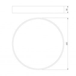 Потолочный светодиодный светильник Eurosvet Entire 90319/1 серый