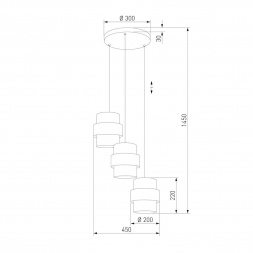 Подвесная люстра TK Lighting 6018 Calisto
